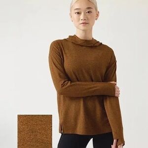 Athleta Uptempo Hoodie Sweatshirt Mahogany L